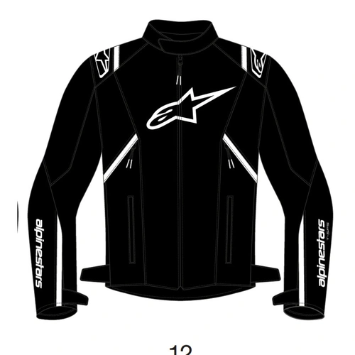 Alpinestars T SPS V2 Weatherproof Jacket - Black/White - 58 - SKU:AS3200225001258