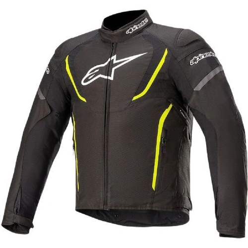 Alpinestars T-Jaws V3 Waterproof Textile Jacket - Black/Yellow - S - SKU:AS3201020015556