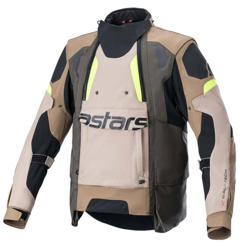 Alpinestars Halo Drystar Adventure Jacket - Dark Khaki/Sand - M - SKU:AS3204822086558