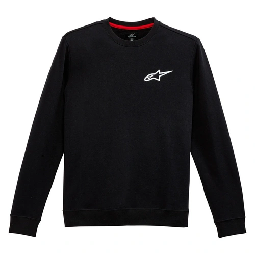 Alpinestars Ageless Chest Crew Fleece - Black - S - SKU:AS3251020001073