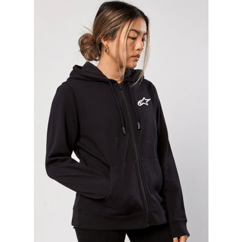 Alpinestars Womens Ageless Chest Hoodie - Black/White - XL - SKU:AS3251800102076