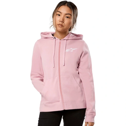 Alpinestars Ageless Womens Chest Hoodie - Pink/White - XL - SKU:AS3251800311076