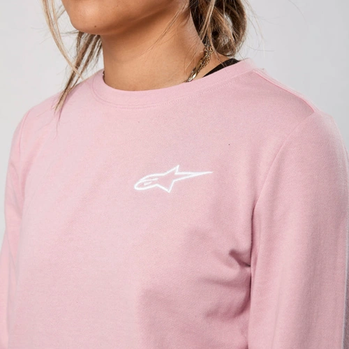 Alpinestars Womens Crew Fleece - Pink - S - SKU:AS3251820310073