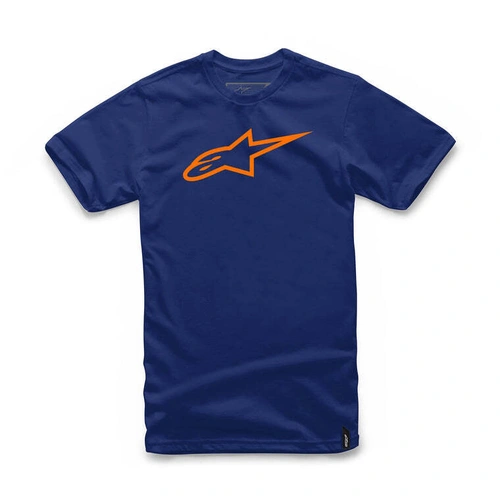Alpinestars Ageless Tee - Navy/Orange - S - SKU:AS3272030703273