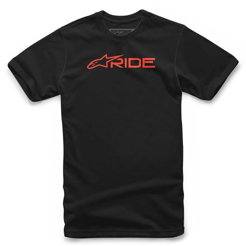 Alpinestars Ride 3.0 Tee - Black/Red - S - SKU:AS3272200103073