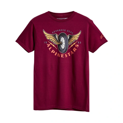 Alpinestars Flyer Tee - Maroon - S - SKU:AS3372140083873