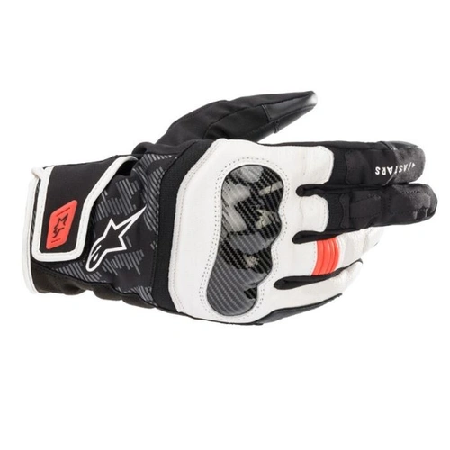Alpinestars SMX Z Drystar Glove - Black/White/Fluro Red - 66 - SKU:AS3527421123166