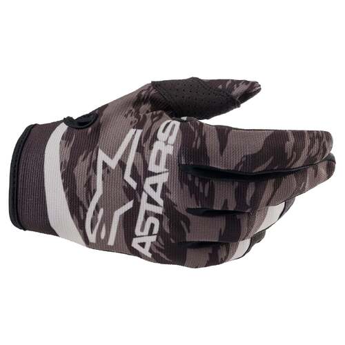Alpinestars Youth Radar Gloves - Black/Grey/Camo - XS - SKU:AS3541822010654
