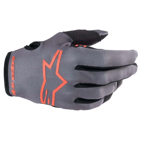 Alpinestars Youth Radar Gloves - Magnet/Neon Red - 3XS - SKU:AS3541823939750