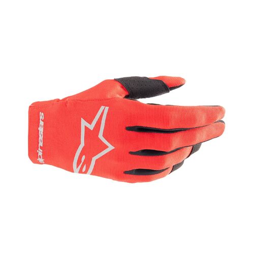 Alpinestars 2024 Youth Radar Gloves - Red/Silver - 3XS - SKU:AS3541824038550