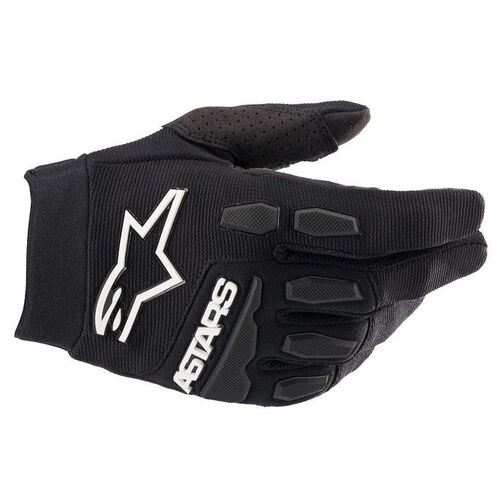 Alpinestars 2022 Youth Full Bore Black Gloves - Black - 2X-Small - Youth  - SKU:AS3543622001052