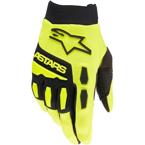 Alpinestars 2024 Youth Full Bore Gloves - Fluro Yellow/Black - 3XS - SKU:AS3543622055150