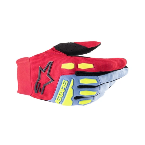 Alpinestars 2024 Youth Full Bore Glove - Light Blue/Red Berry/Black - 3XS - SKU:AS3543622706750