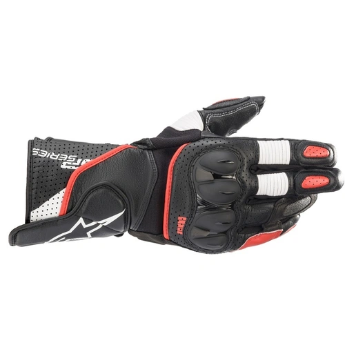Alpinestars SP2 V3 Black White Red Gloves - Unisex - Large  - SKU:AS3558221130460