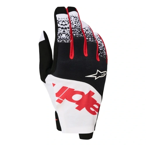 Alpinestars 2027 Techstar Gloves - Black White Fluro Red