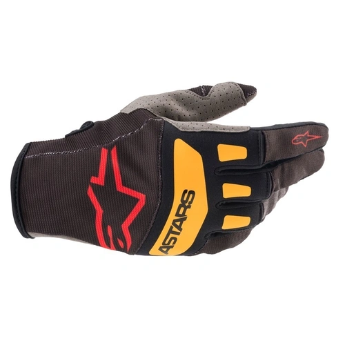 Alpinestars Techstar Black Red Orange Gloves - SKU:AS3561021134458