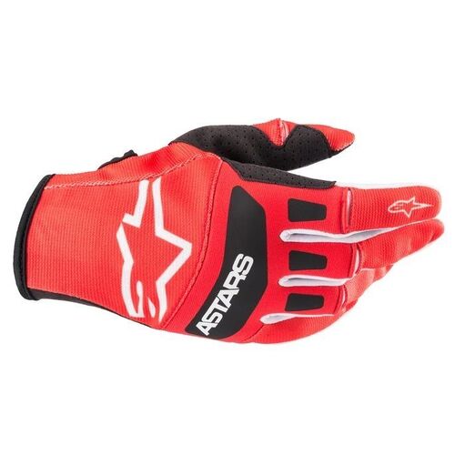 Alpinestars 2022 Techstar Red Black Gloves - SKU:AS3561022303156