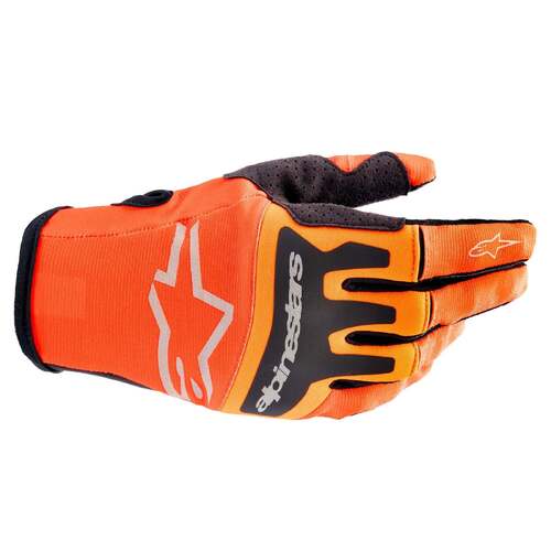 Alpinestars 2023 Techstar Gloves -  Hot Orange/Black - S - SKU:AS3561023041156