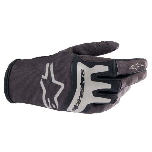 Alpinestars 2023 Techstar Gloves - Black/Brushed Silver - S - SKU:AS3561023141956