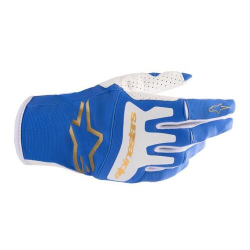 Alpinestars 2023 Techstar Gloves - Blue/Gold - XL - SKU:AS3561023726562