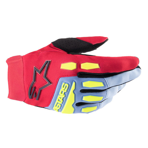 Alpinestars 2024 Full Bore Glove - Lightblue/Red/Berry/Black - M - SKU:AS3563622706758