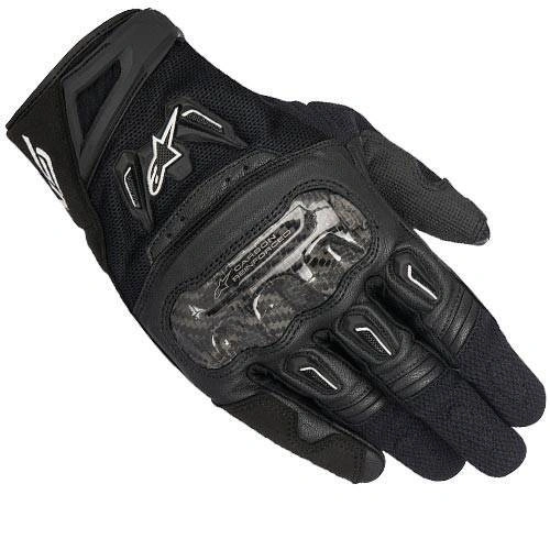 Alpinestars SMX-2 Air Carbon V2 Black Leather Gloves - Unisex - X-Large  - SKU:AS356771701062