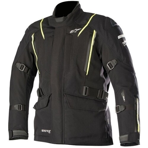 Alpinestars Big Sur Goretex Pro Tech Air Jacket - Black/Fluro Yellow - 56 - SKU:AS3600018015556