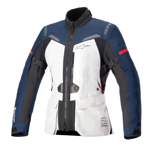 Alpinestars ST7 2L Gore-Tex Womens Jacket - Ice Grey/Dark Blue/Black - 56 - SKU:AS3614124917456