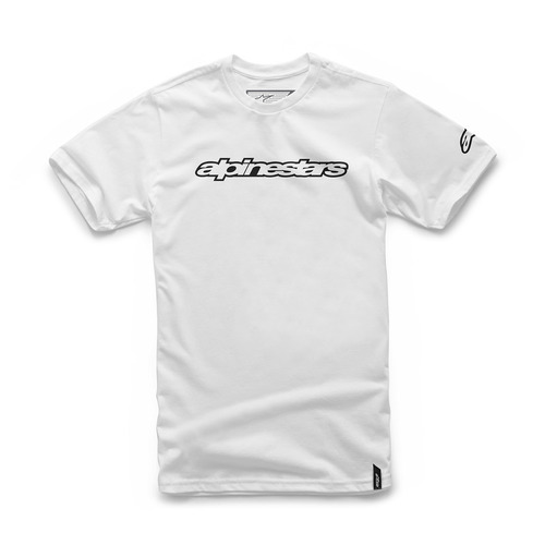 Alpinestars Wordmark Tee - White - S - SKU:AS367201502073