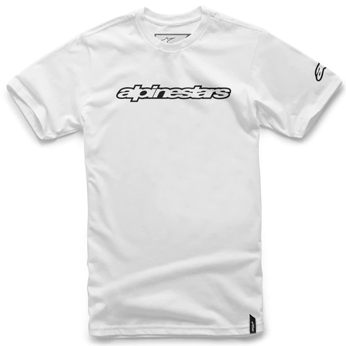 Alpinestars Wordmark Tee - White/Black - L - SKU:AS3672015201075