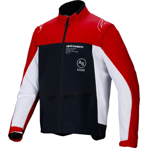 Alpinestars Lite-Dura Softshell Jacket - Black/Bright Red/Fluro White/Blue - 58 - SKU:AS3700225134258