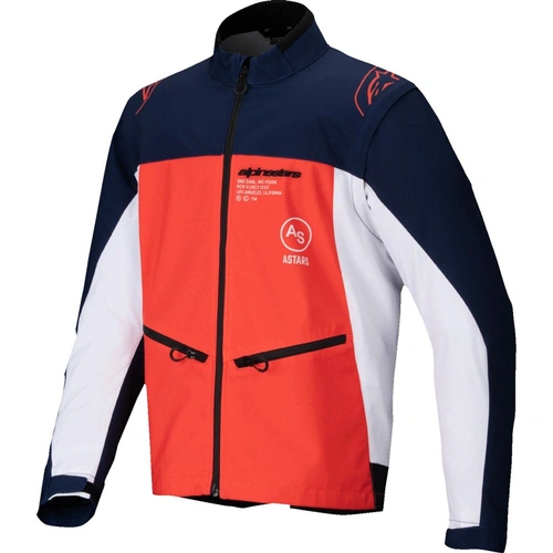 Alpinestars Lite-Dura Softshell Jacket - Navy/Hot Orange/White - 64 - SKU:AS3700225716264