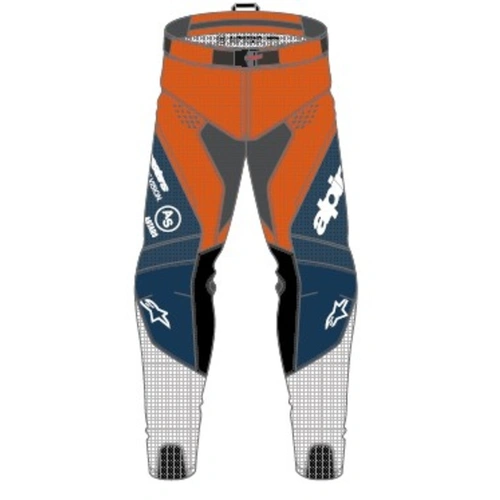 Alpinestars 2025 Pro-Dura Pants - Navy/Hot Orange/White - 32 - SKU:AS3720125716232