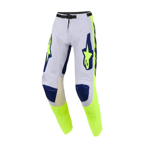Alpinestars 2026 Racer Air Riway MX Pants - Light Grey/Fluro Yellow/Blue