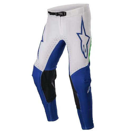 Alpinestars 2023 Supertech Risen Pants - Blue/White/Fluro Green