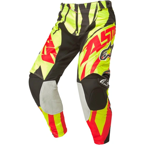 Alpinestars Techstar Pants - Yellow/Fluro Red/Black - 30 - SKU:AS372101553130