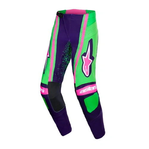 Alpinestars 2026 Techstar Nomur MX Pants - Deep Purple/Green/Fluro Pink - 32 - SKU:AS3721026312932