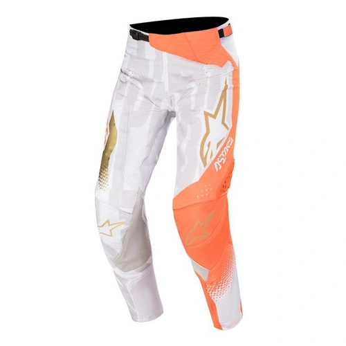 Alpinestars Techstar Factory Pant - White/Orange/Gold - 36