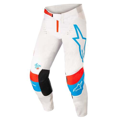Alpinestars Techstar Quadro Pants - White/Blue/Red - 30 - SKU:AS3721122207330