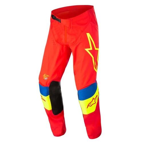 Alpinestars Techstar Quadro Pants - Red/Yellow/Fluro Blue - 28 - SKU:AS3721122305728