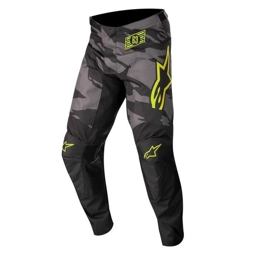 Alpinestars Racer Tactical Black Grey Camo Yellow Pants - SKU:AS3721222115438