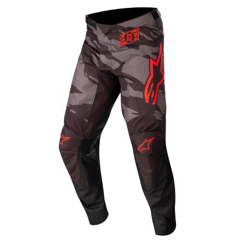 Alpinestars Racer Tactical Pants - Black/Grey Camo/Fluro Red - 28 - SKU:AS3721222122328