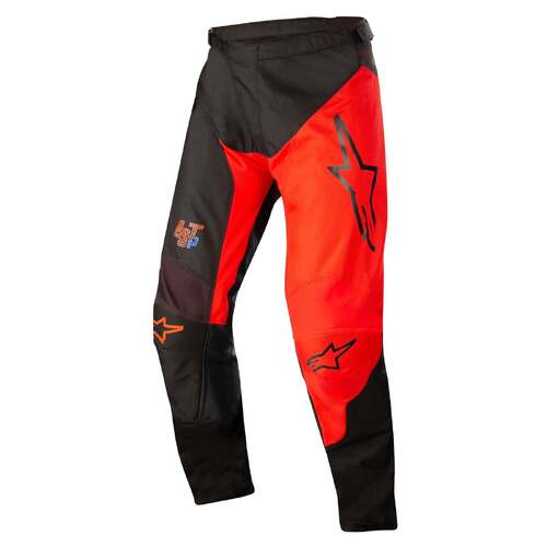 Alpinestars Racer Supermatic Pants - Black/Bright Red - 38 - SKU:AS3721522130338