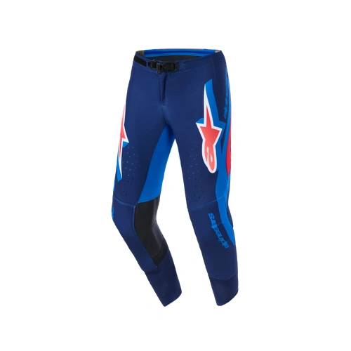 Alpinestars 2026 Supertech Vista MX Pants - Dark Navy/Hot Coral/Cobalt - 28 - SKU:AS3722026726328