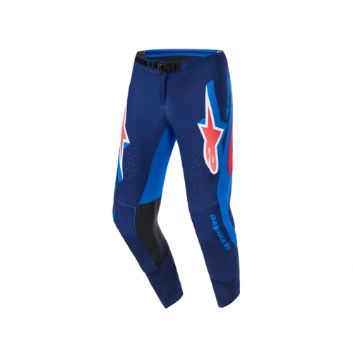Alpinestars 2026 Supertech Vista MX Pants - Dark Navy/Hot Coral/Cobalt - 30 - SKU:AS3722026726330