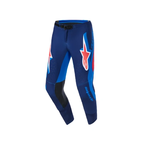 Alpinestars 2026 Supertech Vista MX Pants - Dark Navy/Hot Coral/Cobalt - 34 - SKU:AS3722026726334