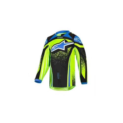 Alpinestars 2026 Kids Racer Nomur MX Jersey - Dark Navy/Fluro Yellow/UCLA Blue - K2XS - SKU:AS3730326726850