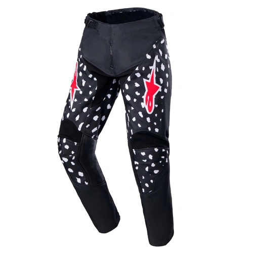 Alpinestars Youth Racer North MX Pants - Black/Neon Red