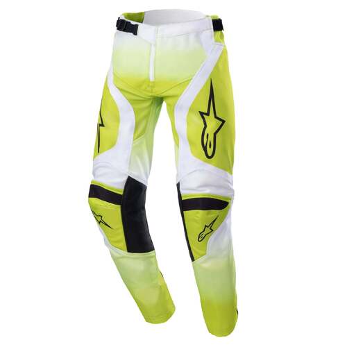 Alpinestars 2023 Youth Racer Push Pants - Fluro Yellow/White