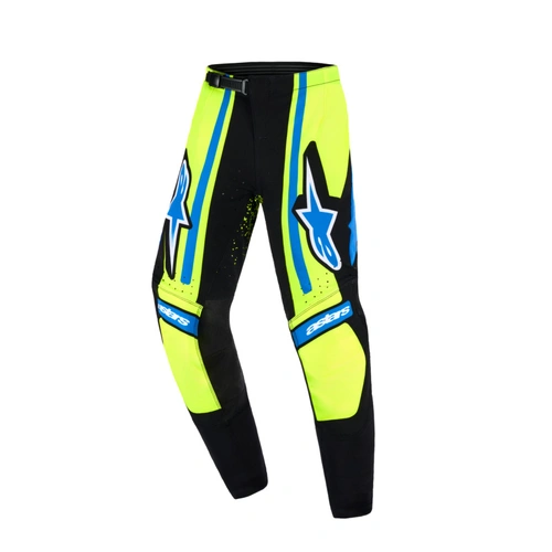 Alpinestars 2026 Youth Supertech Nomur MX Pants - Dark Navy/Fluro Yellow/UCLA Blue